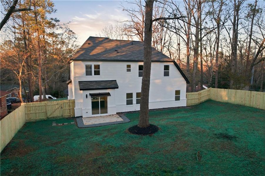 Exterior details and patio area of a home in , Conyers (Image 4). Exterior details and patio area of a home in , Conyers (Image 4).