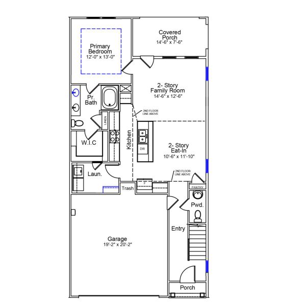 2D floor plan layout of this home in Bally Castle, Murrells Inlet, SC (Image 3).
