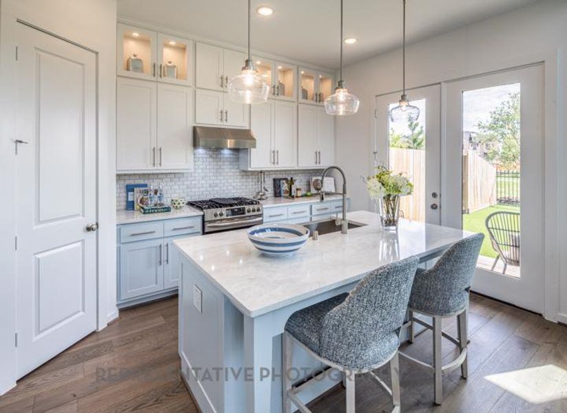 Furnished interior view inside a new home in Bridgeland Central: The Cottages, Cypress (Image 22).