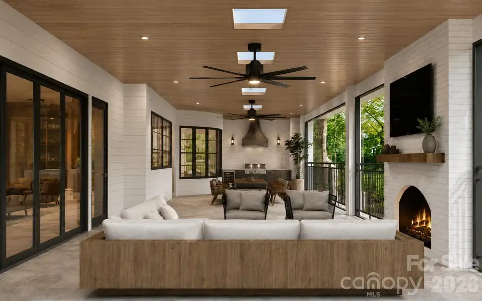 Rear Patio Conceptual Designs Render