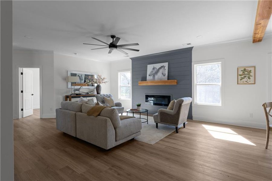 Furnished interior view inside a new home in , Social Circle (Image 13).