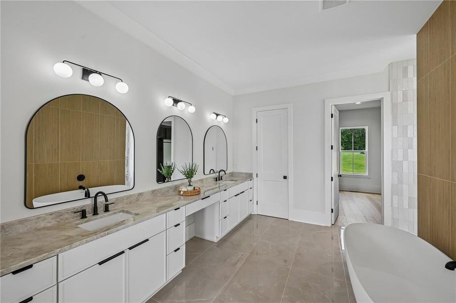Furnished interior view inside a new home in , Buford (Image 21).