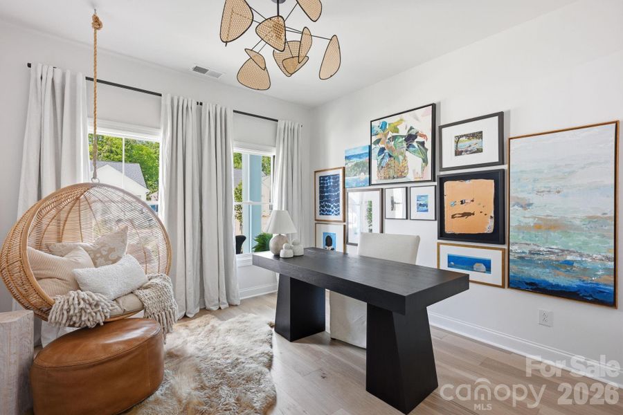 Secondary bedroom currently used as an office