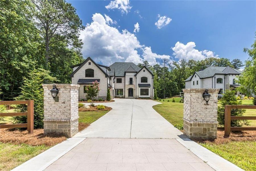 Front exterior of a new home in , Roswell, GA, highlighting curb appeal (Image 25).