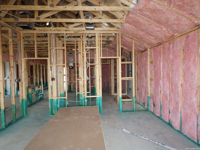 In-progress construction of a new home in Meadows at Clear Springs, New Braunfels, TX (Image 25).