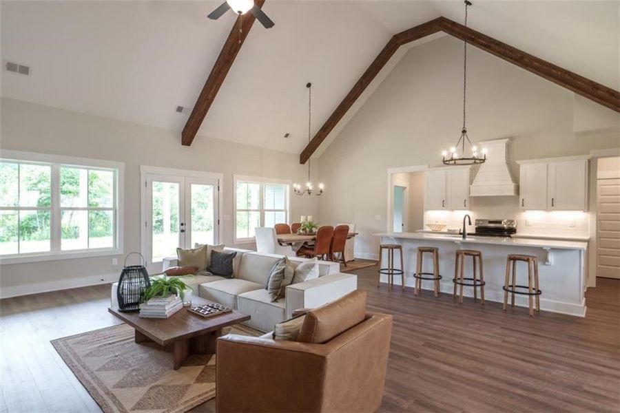 Furnished interior view inside a new home in , Social Circle (Image 16).