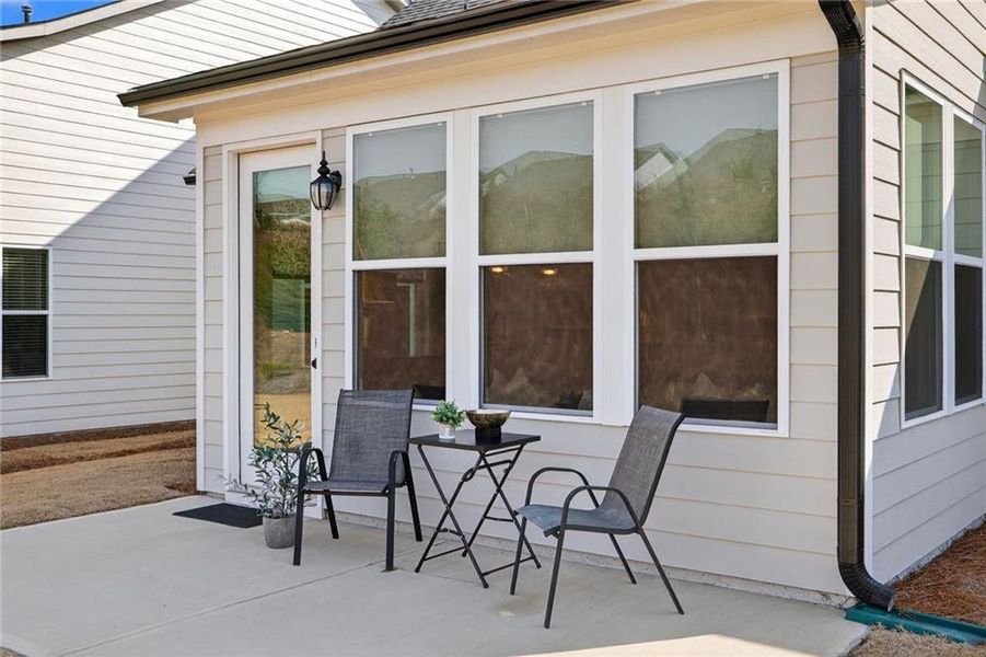 Exterior details and patio area of a home in , Hoschton (Image 26).
