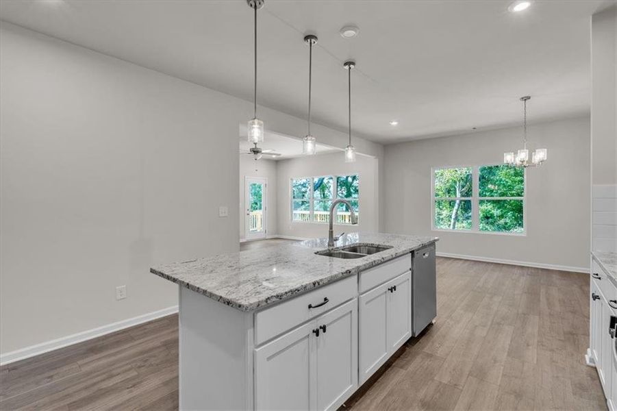 Furnished interior view inside a new home in Sweetlake Grove, Mableton (Image 8).