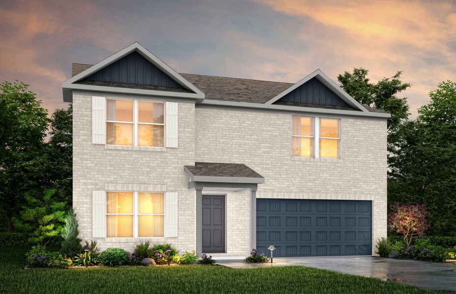 Representative exterior photo of a completed home built from the Jefferson by National HomeCorp in Lincolnton, Lincolnton, NC (Image 25).