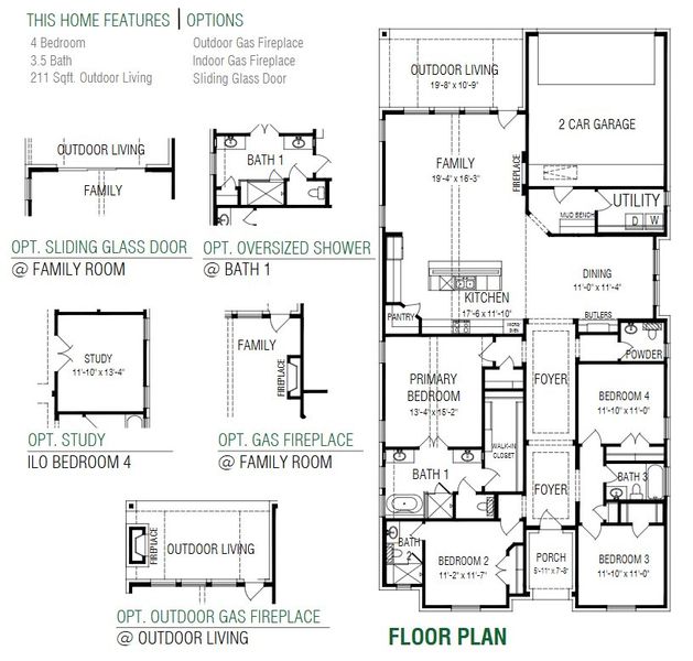 2D floor plan layout of this home in The Grove Frisco, Frisco, TX (Image 3). 2D floor plan layout of this home in The Grove Frisco, Frisco, TX (Image 3).
