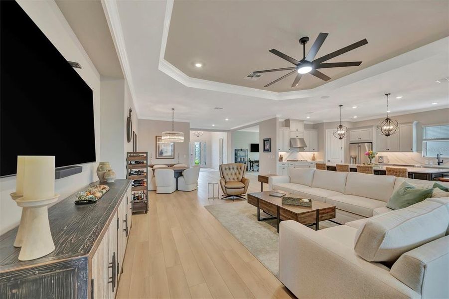 Furnished interior view inside a new home in , Palmetto (Image 14).