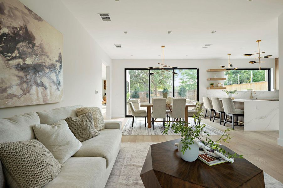 Furnished interior view inside a new home in , Austin (Image 14).