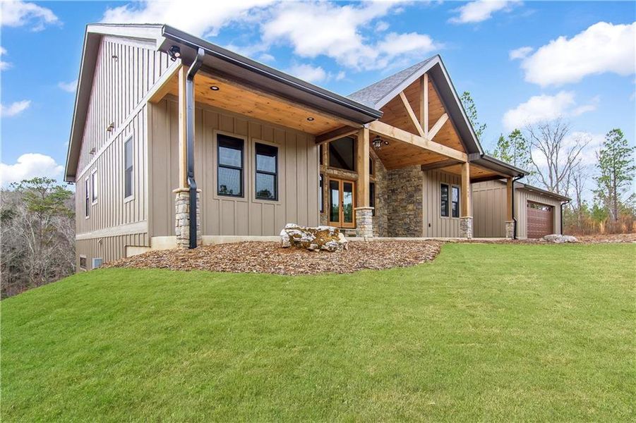 Exterior details and patio area of a home in , Talking Rock (Image 34).