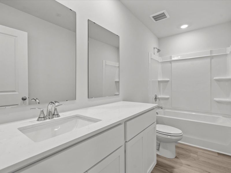 Furnished interior view inside a new home in Village at White Pine, Pendleton (Image 9).