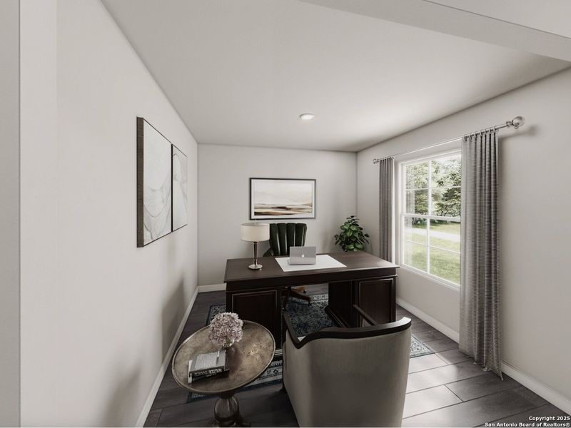 Furnished interior view inside a new home in Las Colinas, Kenedy (Image 8).