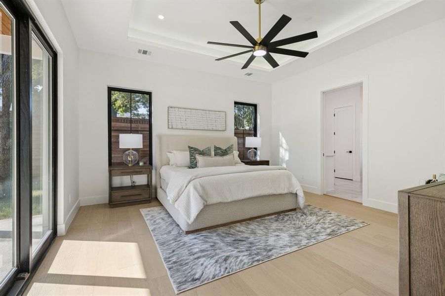 Furnished interior view inside a new home in , Dallas (Image 11).