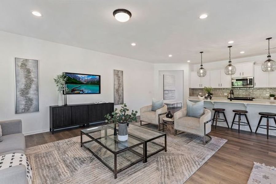 Representative furnished interior of a home built from the Vale by True Homes in Terrace at Border Creek, Winston-Salem (Image 9).