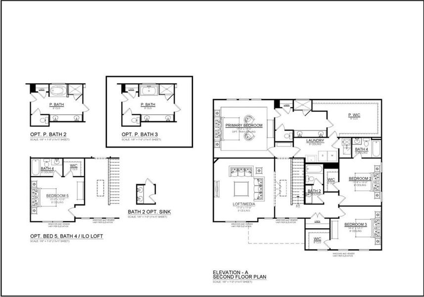 2D floor plan layout of this home in River Rock, Ball Ground, GA (Image 4).