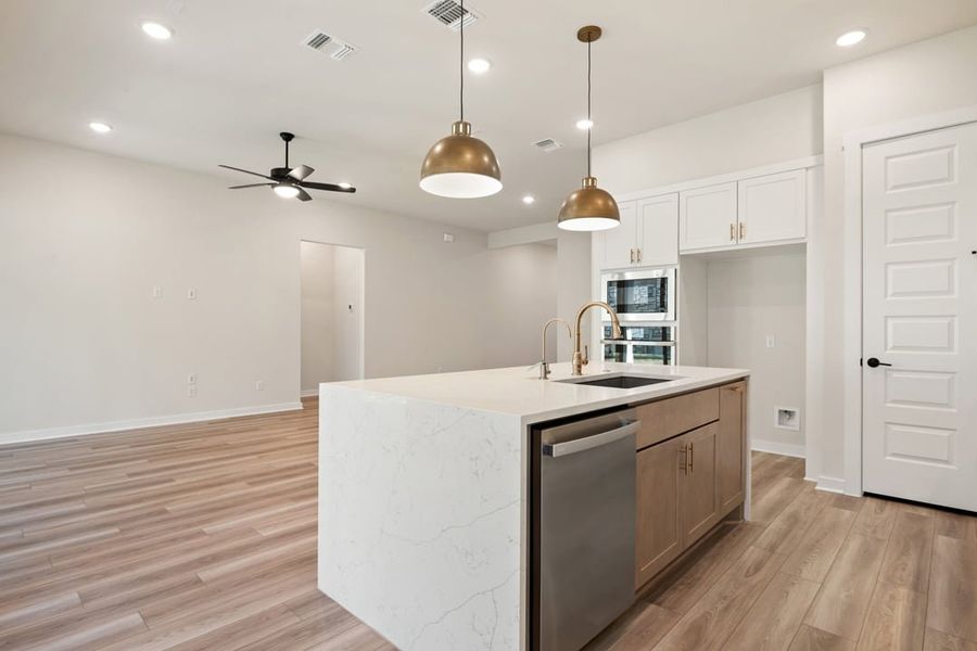 Furnished interior view inside a new home in Park Collection at Lariat, Liberty Hill (Image 12).