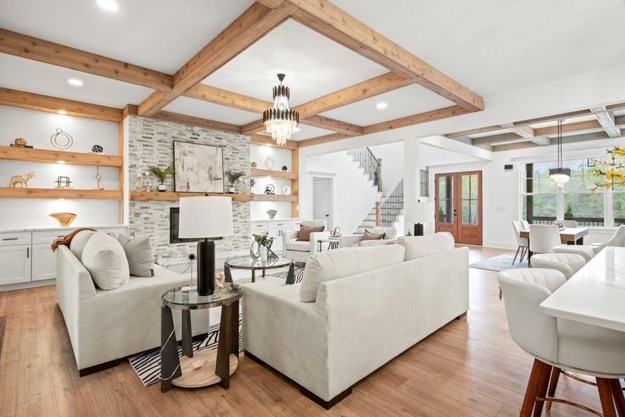 Furnished interior view inside a new home in , Dacula (Image 16).