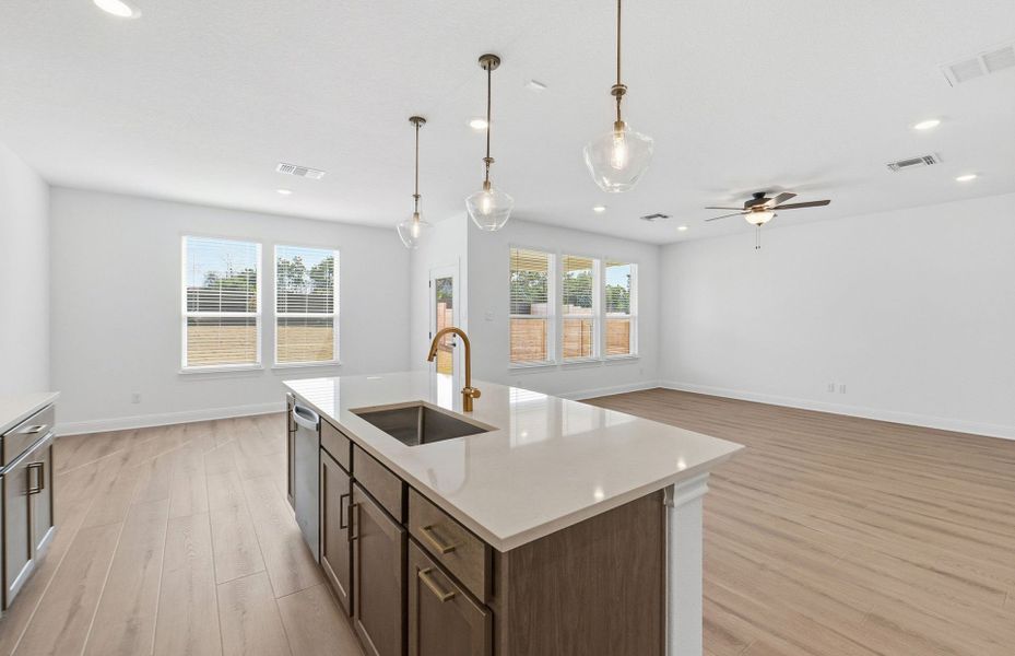 Furnished interior view inside a new home in Horizon Lake, Leander (Image 7). Furnished interior view inside a new home in Horizon Lake, Leander (Image 7).