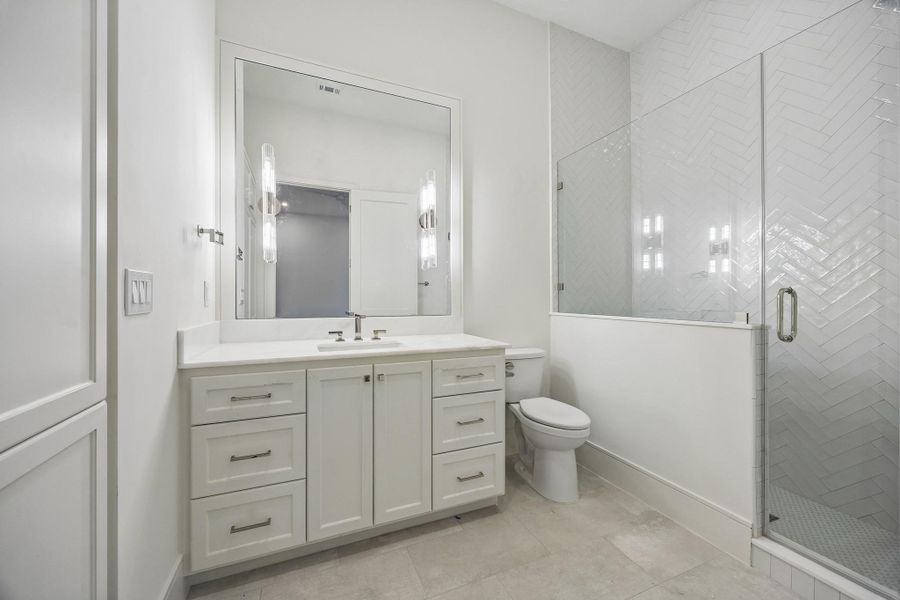 Furnished interior view inside a new home in , West University Place (Image 14).