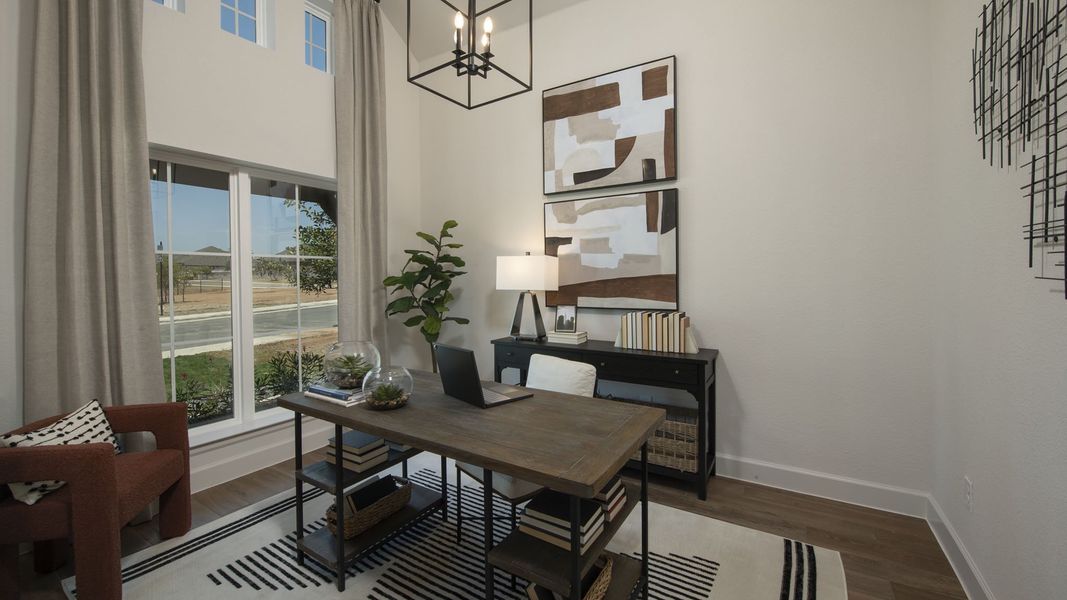Furnished interior view inside a new home in Briggs Ranch, San Antonio (Image 13).
