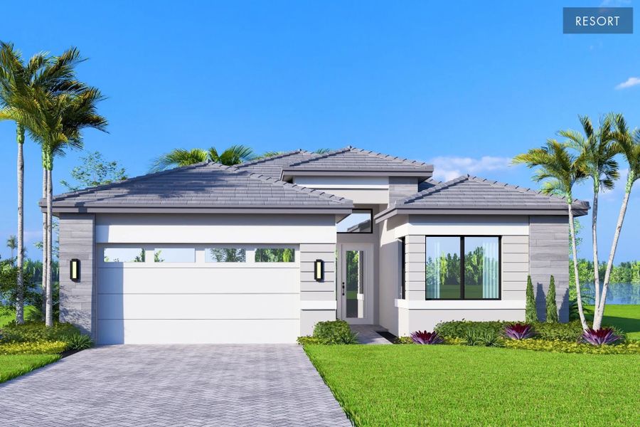 Representative exterior photo of a completed home built from the Atlantica II by GL Homes in Valencia Vista at Riverland, Port St. Lucie, FL (Image 2). Representative exterior photo of a completed home built from the Atlantica II by GL Homes in Valencia Vista at Riverland, Port St. Lucie, FL (Image 2).