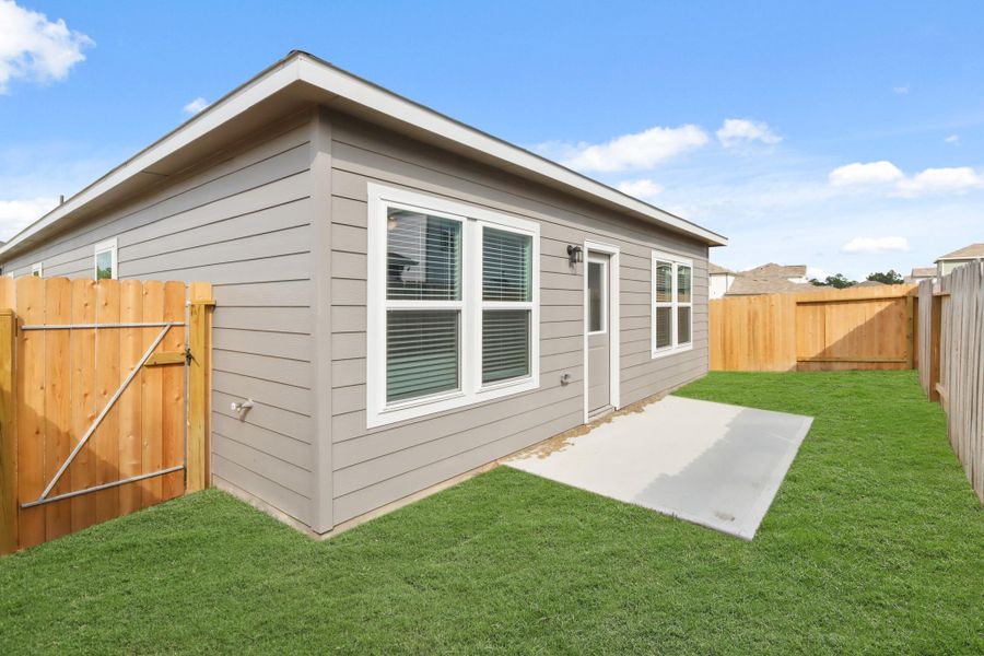 Exterior details and patio area of a home in Northpark South, Porter (Image 17). Exterior details and patio area of a home in Northpark South, Porter (Image 17).