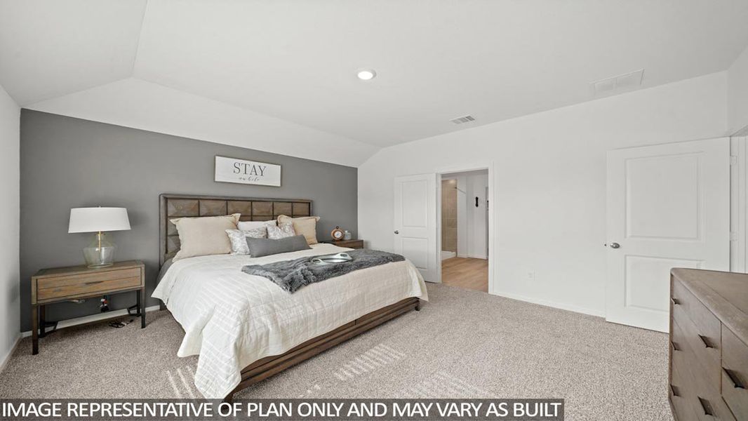 Furnished interior view inside a new home in Harrington Trails at The Canopies, Splendora (Image 8).