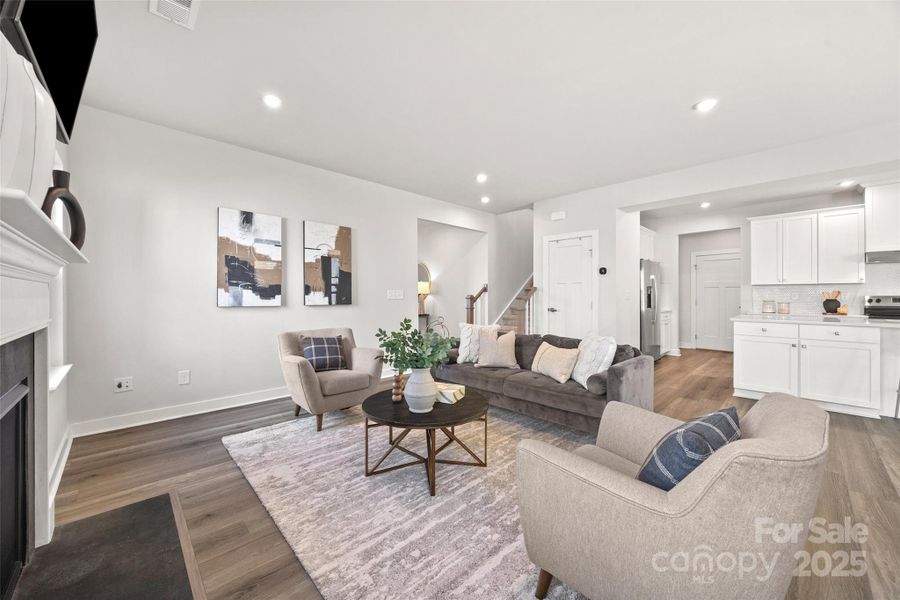 Furnished interior view inside a new home in Springshire Creek, Indian Trail (Image 16). Furnished interior view inside a new home in Springshire Creek, Indian Trail (Image 16).