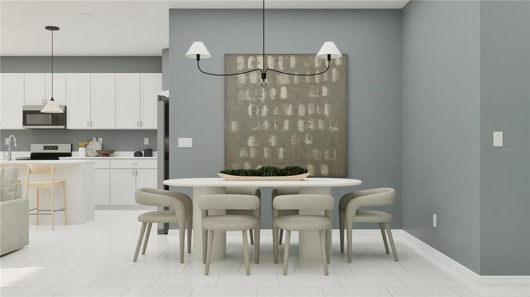 Furnished interior view inside a new home in Island Lakes at Coco Bay, Englewood (Image 10).