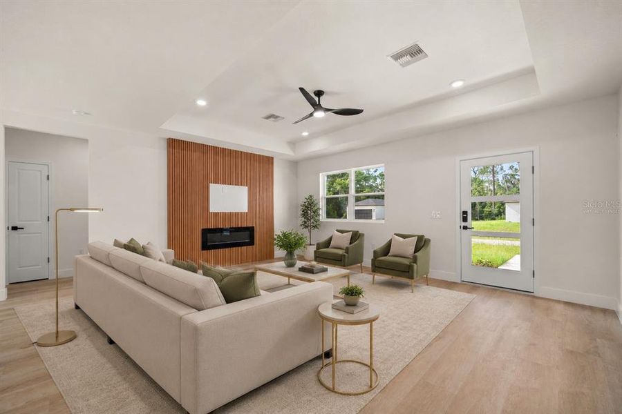 Furnished interior view inside a new home in , Sebring (Image 7). Furnished interior view inside a new home in , Sebring (Image 7).