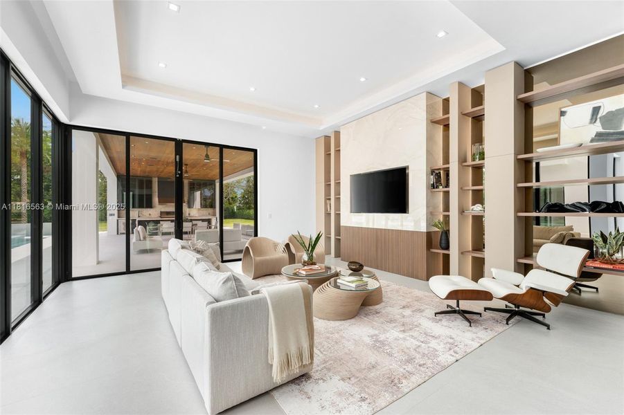 Furnished interior view inside a new home in , Miami (Image 46).