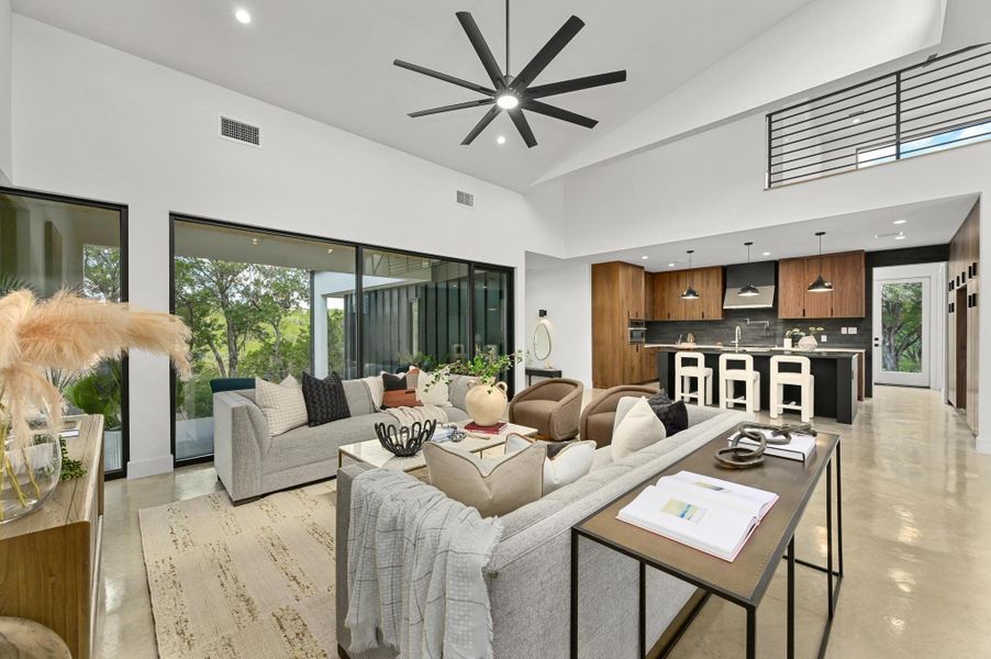 Furnished interior view inside a new home in , Jonestown (Image 18). Furnished interior view inside a new home in , Jonestown (Image 18).