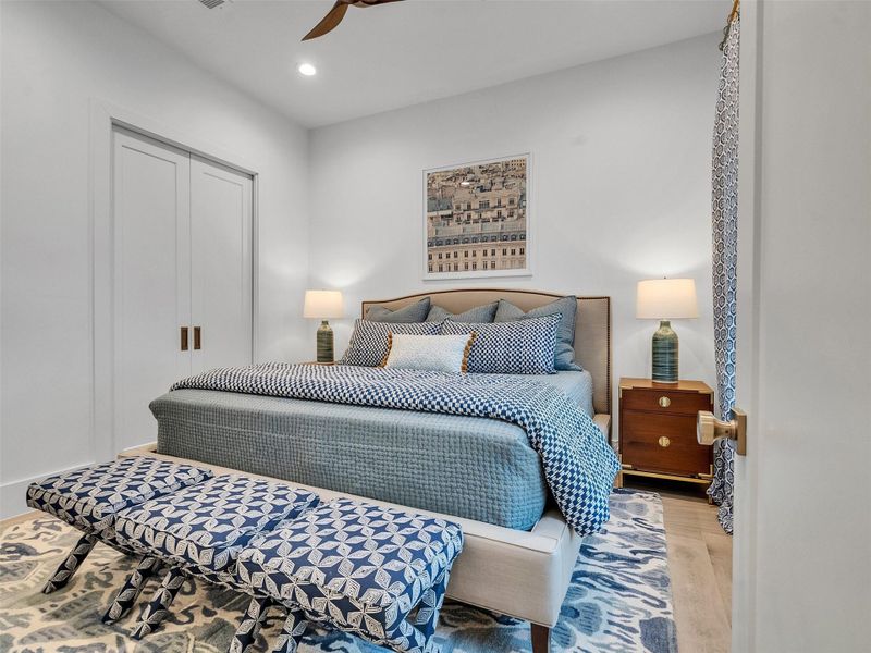 Step into a bedroom that feels like a retreat of its own — bright, breezy, and effortlessly relaxing. The ceiling fan hums softly as natural light fills the room, creating a space that invites slow mornings and peaceful nights. It’s perfect for guests or family, offering that “vacation feeling” every single day — where comfort and coastal charm come together in the most effortless way. Step into a bedroom that feels like a retreat of its own — bright, breezy, and effortlessly relaxing. The ceiling fan hums softly as natural light fills the room, creating a space that invites slow mornings and peaceful nights. It’s perfect for guests or family, offering that “vacation feeling” every single day — where comfort and coastal charm come together in the most effortless way.