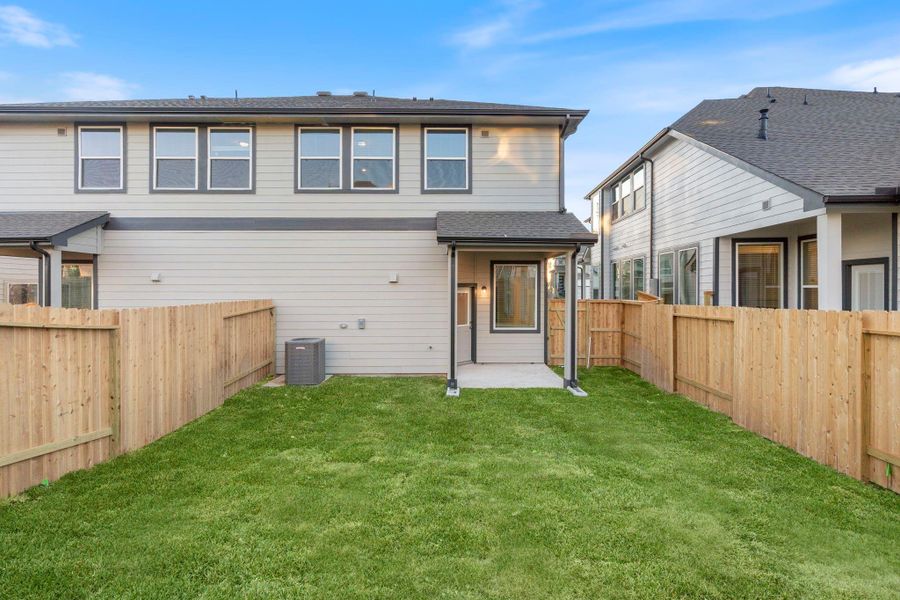 Exterior details and patio area of a home in Woodforest, Montgomery (Image 22). Exterior details and patio area of a home in Woodforest, Montgomery (Image 22).