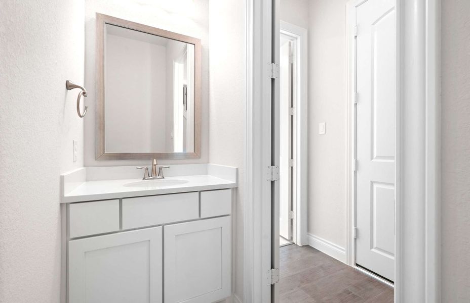 Representative furnished interior of a home built from the 3300 by Ravenna Homes in Bridgeland 50′, Cypress (Image 7).