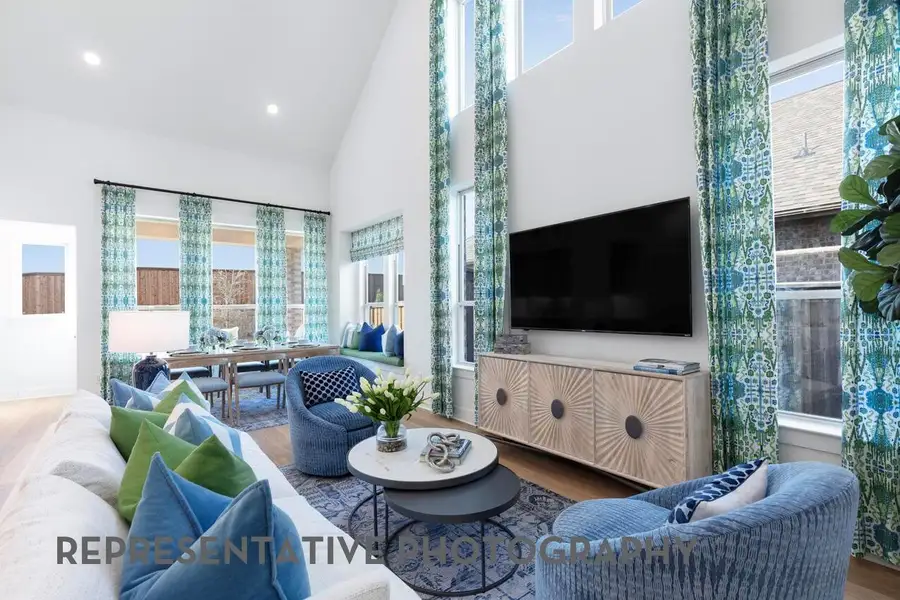 Furnished interior view inside a new home in Midline, Webster (Image 2). Furnished interior view inside a new home in Midline, Webster (Image 2).