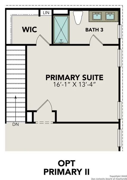 2D floor plan layout of this home in Comanche Ridge, San Antonio, TX (Image 4).