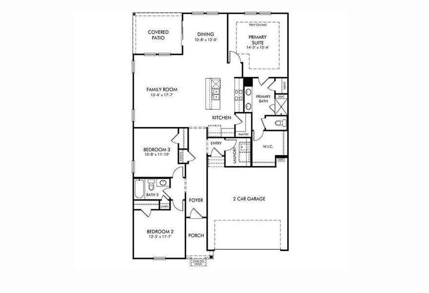 2D floor plan layout of this home in Nelson's Creek, Mocksville, NC (Image 2). 2D floor plan layout of this home in Nelson's Creek, Mocksville, NC (Image 2).