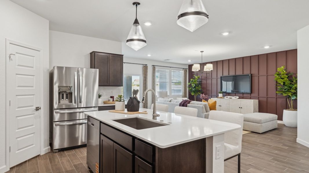 Furnished interior view inside a new home in Del Rio Ranch, Avondale (Image 16). Furnished interior view inside a new home in Del Rio Ranch, Avondale (Image 16).
