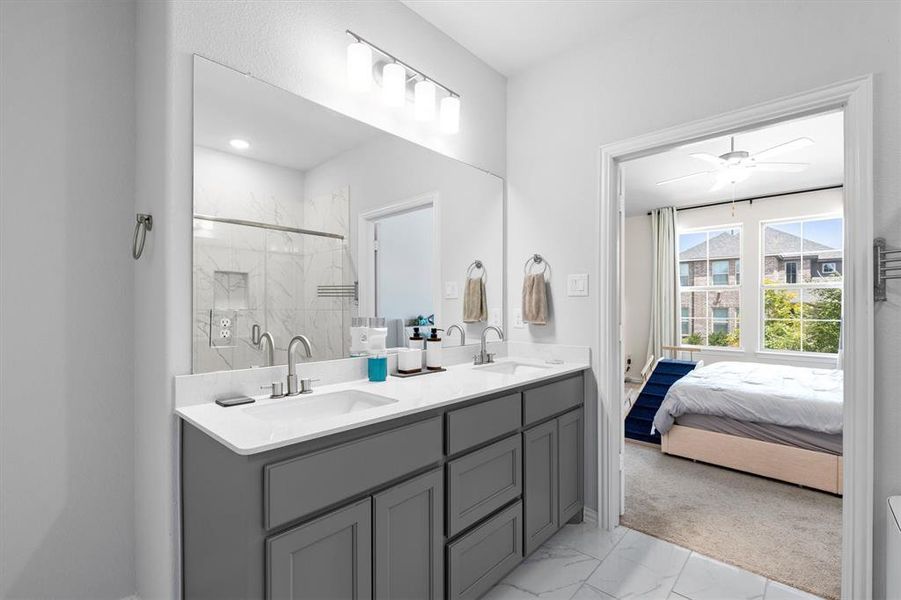 Furnished interior view inside a new home in Riverset, Garland (Image 16). Furnished interior view inside a new home in Riverset, Garland (Image 16).