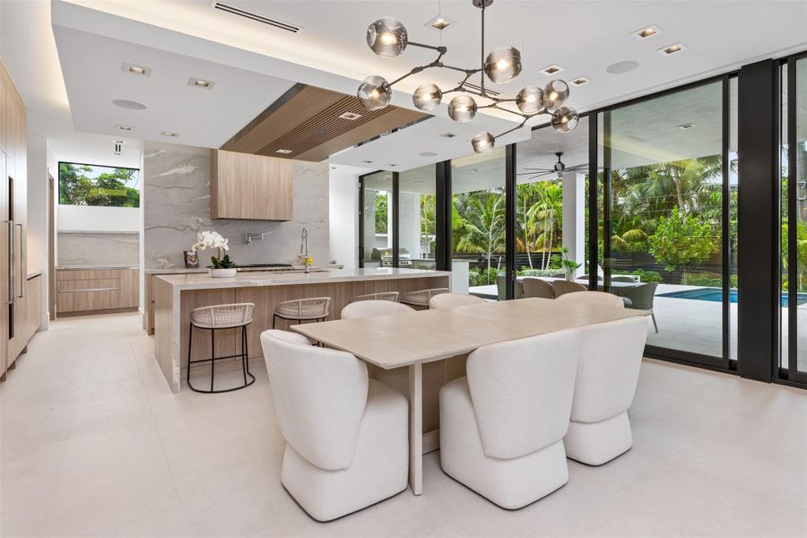 Furnished interior view inside a new home in , Fort Lauderdale (Image 32).