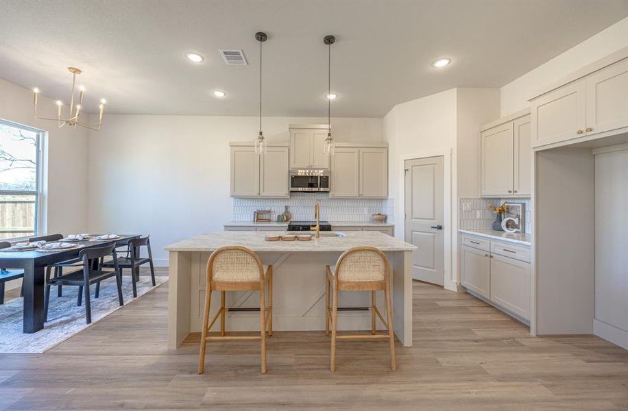 Furnished interior view inside a new home in , Fort Worth (Image 8).