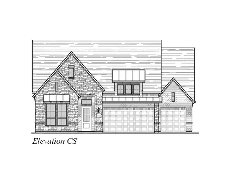 Exterior rendering of this home design in Trinity Falls, McKinney, TX (Image 12).
