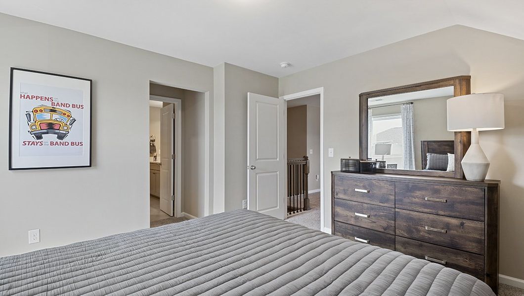 Representative furnished interior of a home built from the WINDSOR by D.R. Horton in Whitehawk Meadows, Travelers Rest (Image 27).