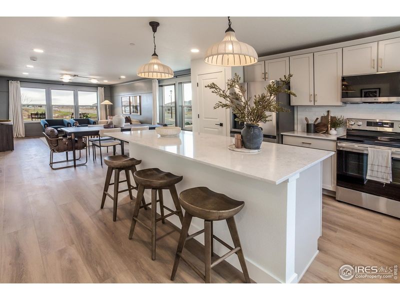 Furnished interior view inside a new home in , Fort Collins (Image 25).