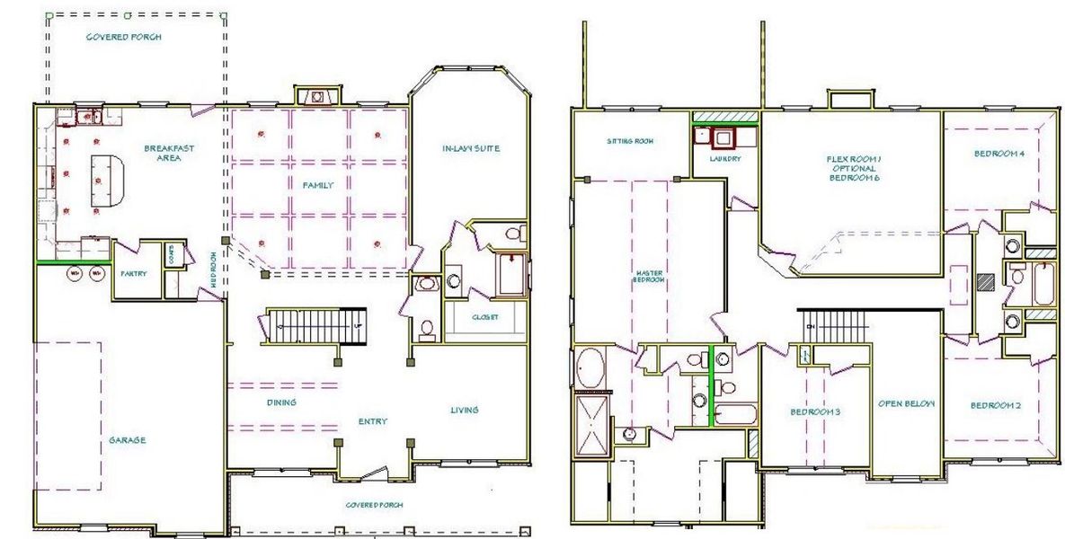 2D floor plan layout for the Johnston by Capshaw in Greystone, Forsyth, GA (Image 2). 2D floor plan layout for the Johnston by Capshaw in Greystone, Forsyth, GA (Image 2).