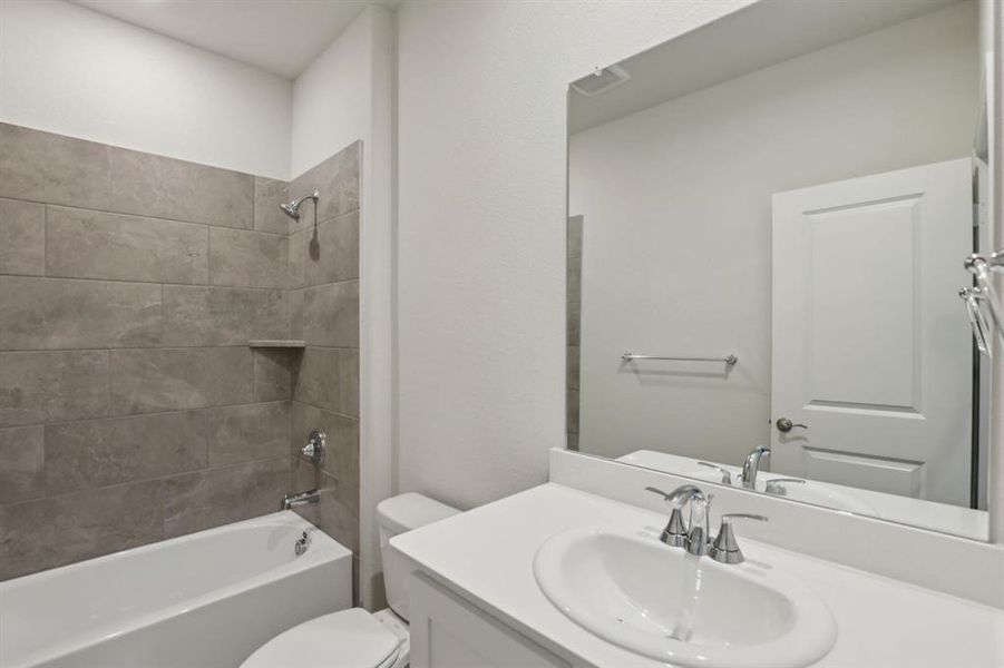 Photo is not of the actual home, but is an inspirational photo of builder’s model home and may depict options, furnishings, and/or decorator features that are not included.